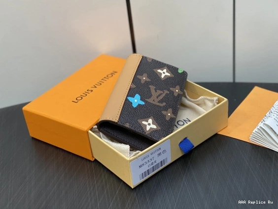 AAA Pruses Bags Pocket VUITTON Organizer-7.5*11.1*1 cm LOUIS 0731